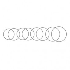 Flieringa Scleral Fixation Ring Set of 9 Stainless Steel